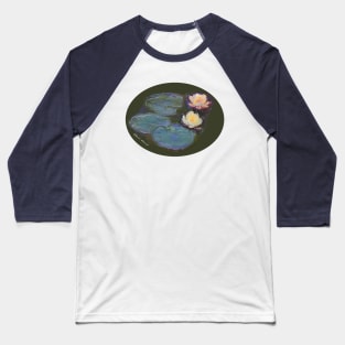 Monet's Water Lillies Baseball T-Shirt